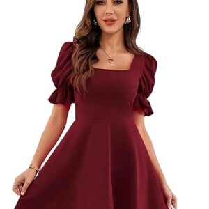 Leriya Fashion Summer Dress for Women | Short One Piece A-Line Midi Dress | Lightweight Vacation Wear & Daily Casual Outfit